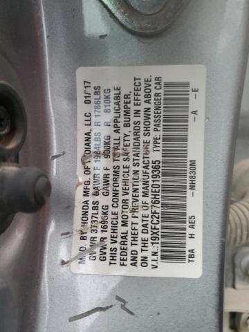 2017 HONDA CIVIC EX - 19XFC2F76HE019365