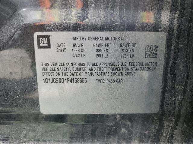 2015 CHEVROLET SONIC LT 1G1JC5SG1F4168355
