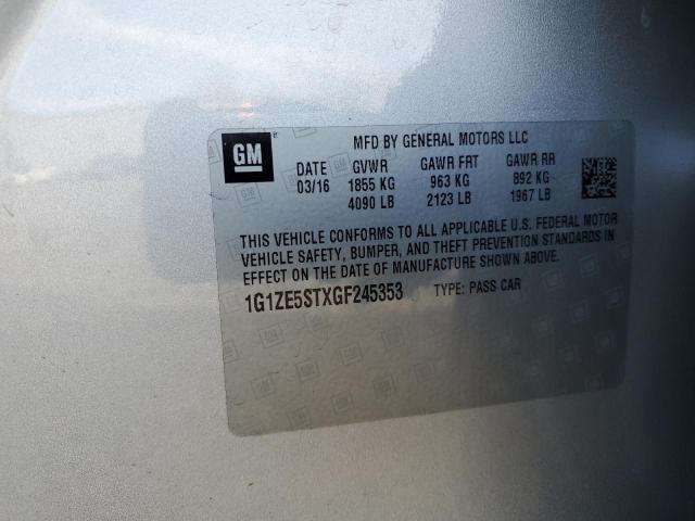 2016 CHEVROLET MALIBU LT - 1G1ZE5STXGF245353