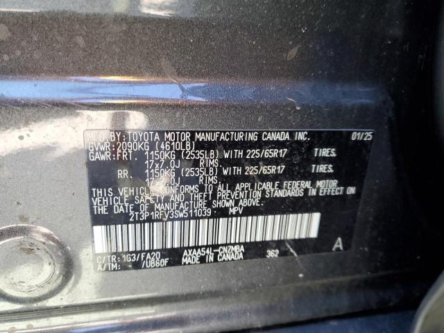 2025 TOYOTA RAV4 XLE - 2T3P1RFV3SW511039