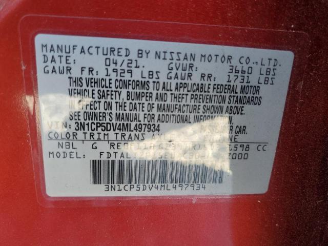 2021 NISSAN KICKS SR - 3N1CP5DV4ML497934
