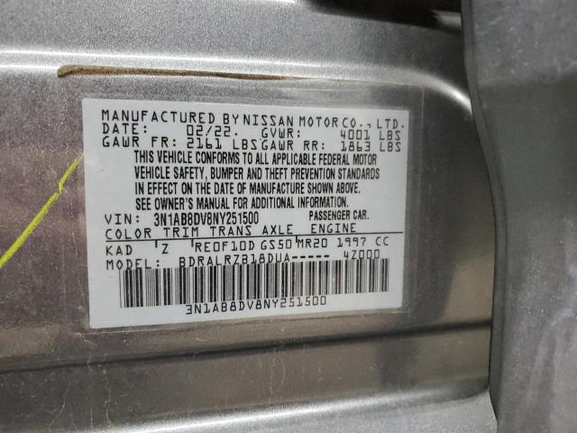 2022 NISSAN SENTRA SR - 3N1AB8DV8NY251500
