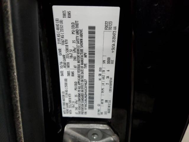 2017 FORD ESCAPE TIT - 1FMCU9J92HUC01627
