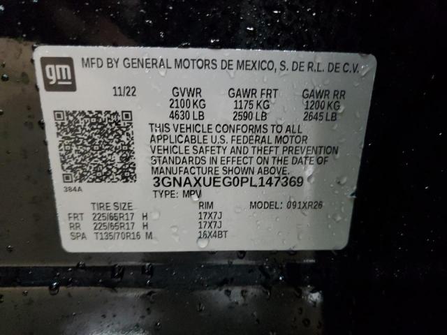 2023 CHEVROLET EQUINOX LT - 3GNAXUEG0PL147369