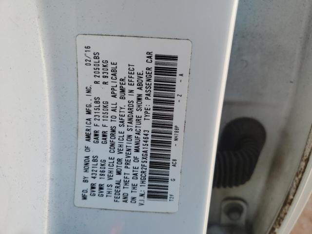 2016 HONDA ACCORD SPO - 1HGCR2F5XGA154643