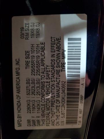 2019 ACURA RDX - 5J8TC2H30KL040662