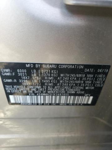 2019 SUBARU ASCENT PRE - 4S4WMACD1K3487855