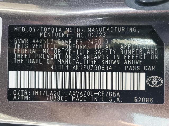 2023 TOYOTA CAMRY XLE - 4T1F11AK1PU790694