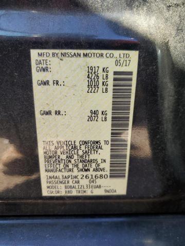 2017 NISSAN ALTIMA 2.5 - 1N4AL3AP1HC261680