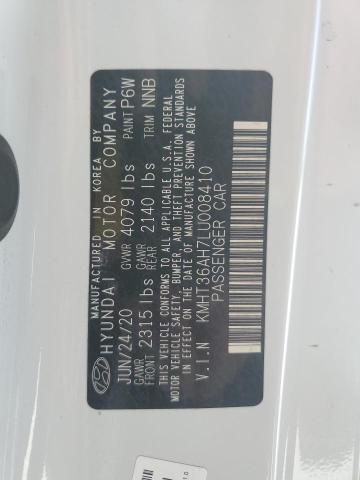 2020 HYUNDAI VELOSTER N KMHT36AH7LU008410