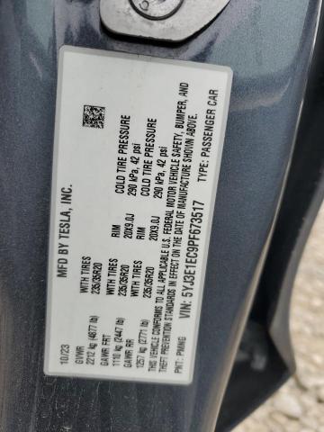 2023 TESLA MODEL 3 - 5YJ3E1EC9PF673517