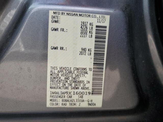 2018 NISSAN ALTIMA 2.5 - 1N4AL3AP9JC160019