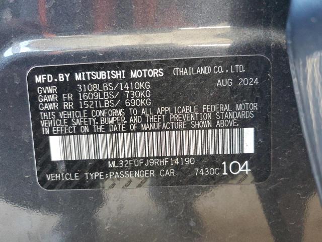 2024 MITSUBISHI MIRAGE G4 ML32FUFJ9RHF14190