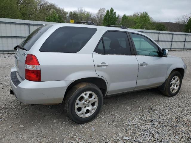 ACURA MDX TOURIN 2001 silver 4dr spor gas 2HNYD18661H526145 photo #4