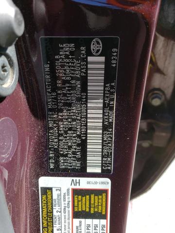 2016 TOYOTA AVALON HYB 4T1BD1EB1GU051440