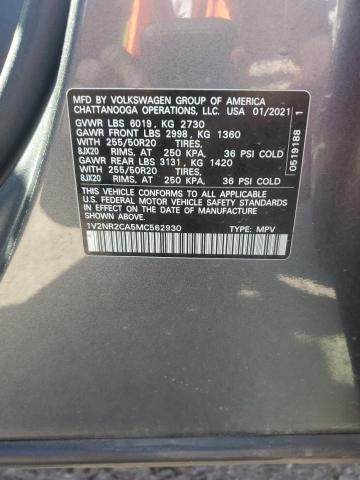 2021 VOLKSWAGEN ATLAS SE - 1V2NR2CA5MC562930