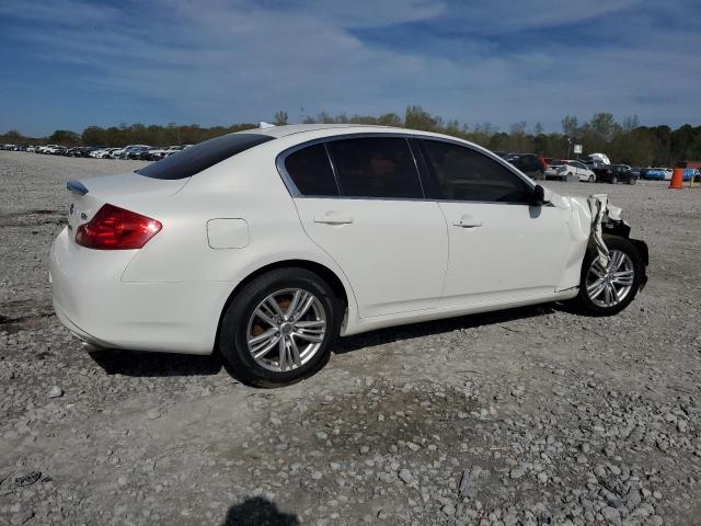 INFINITI G25 2012 white  gas JN1DV6AR8CM861526 photo #4