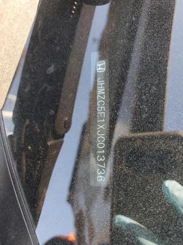 2018 HONDA CLARITY JHMZC5F1XJC013736