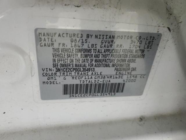 2016 NISSAN VERSA NOTE - 3N1CE2CP0GL354913