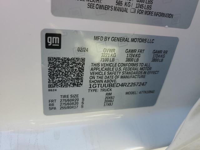 2024 GMC SIERRA K15 - 1GTUUBED4RZ257247