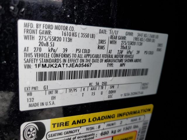 2018 FORD EXPEDITION - 1FMJK2AT1JEA05467