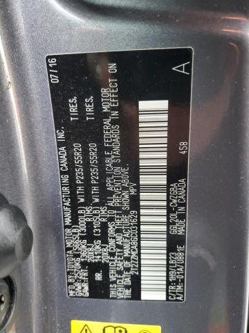 2016 LEXUS RX 350 2T2ZZMCA8GC031629