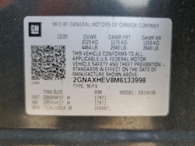 2021 CHEVROLET EQUINOX LS - 2GNAXHEV8M6133998