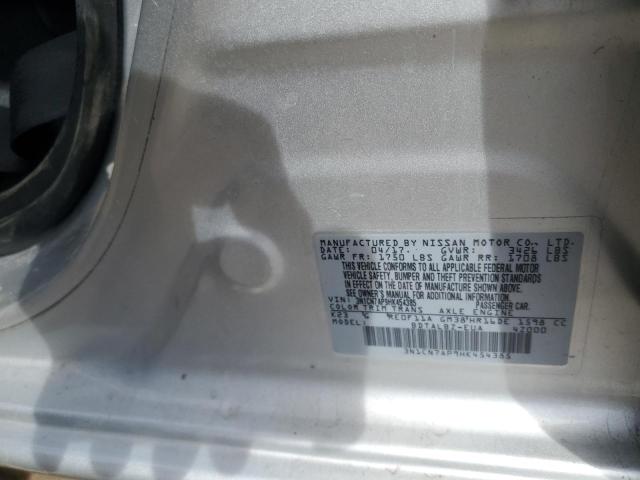 2017 NISSAN VERSA S - 3N1CN7AP9HK454385