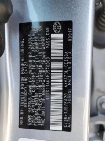 2021 TOYOTA CAMRY NIGH - 4T1S11AK4MU578060