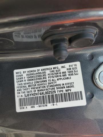 2010 HONDA ELEMENT - 5J6YH2H74AL002529