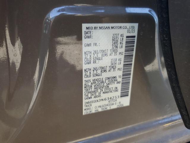 2023 NISSAN FRONTIER S - 1N6ED1EK2PN634253