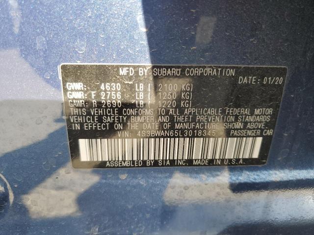 2020 SUBARU LEGACY LIM #3296431660