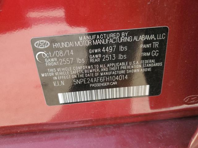 2015 HYUNDAI SONATA SE - 5NPE24AF6FH104014