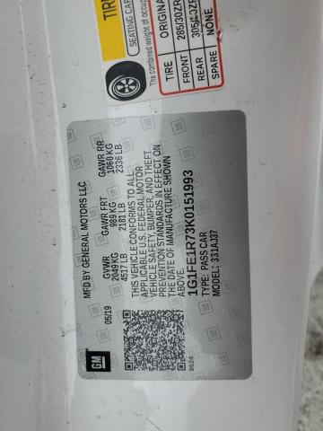 2019 CHEVROLET CAMARO SS - 1G1FE1R73K0151993