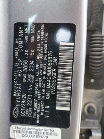 2021 HYUNDAI ELANTRA SE - KMHLM4AG4MU089876