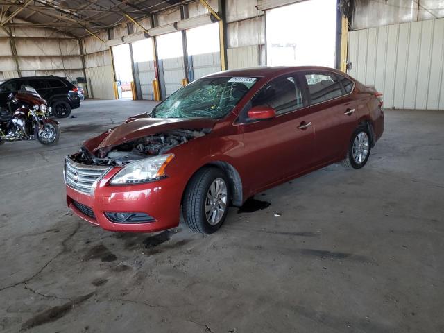 NISSAN SENTRA S 2015 burgundy  gas 3N1AB7AP7FY377297 photo #1