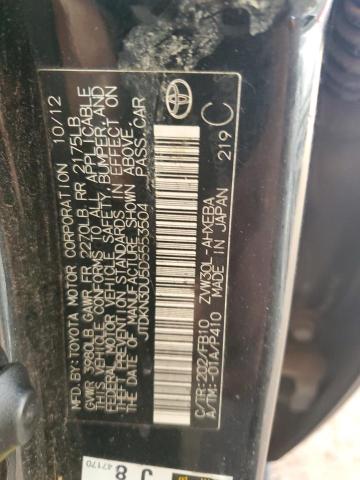 2013 TOYOTA PRIUS - JTDKN3DU5D5553504