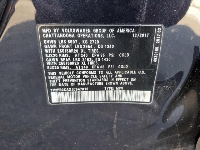 2018 VOLKSWAGEN ATLAS SE - 1V2PR2CAXJC547019