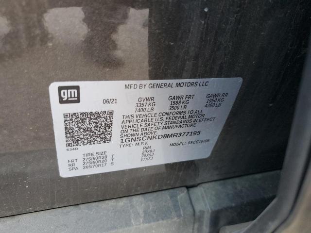 2021 CHEVROLET TAHOE C150 - 1GNSCNKD8MR377195
