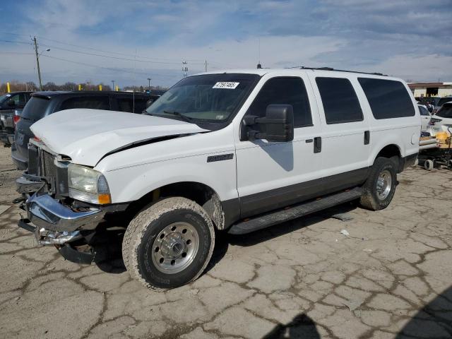 FORD EXCURSION 2004 white  gas 1FMNU41LX4EB42709 photo #1