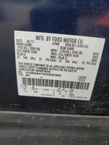 2017 FORD EXPLORER P - 1FM5K8HTXHGD23452