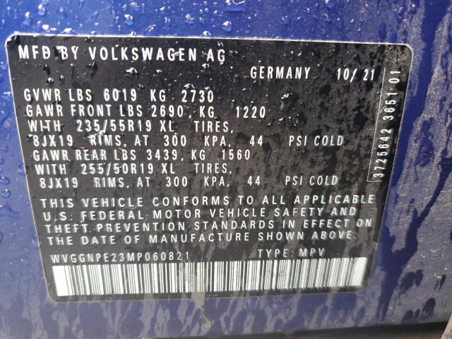 2021 VOLKSWAGEN ID.4 PRO S - WVGGNPE23MP060821