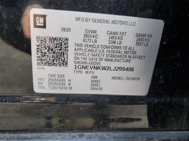 2020 CHEVROLET TRAVERSE H 1GNEVNKW2LJ299406