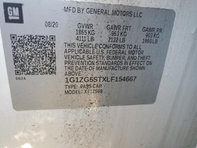 2020 CHEVROLET MALIBU RS - 1G1ZG5STXLF154667