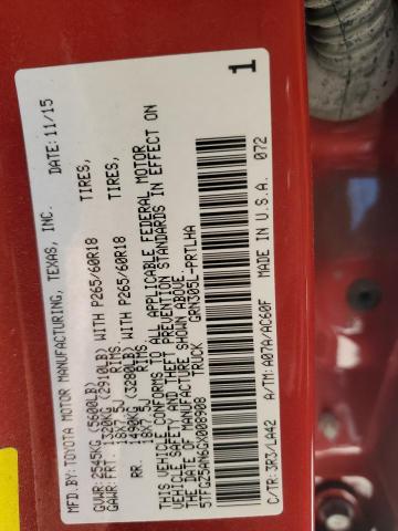 2016 TOYOTA TACOMA DOU - 5TFGZ5AN6GX008908
