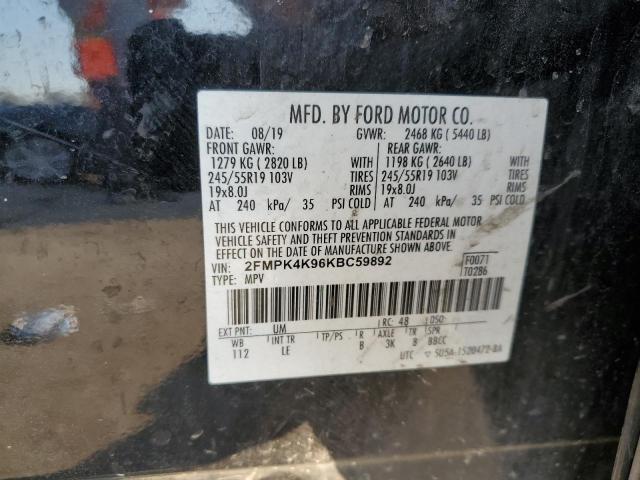 2019 FORD EDGE TITAN - 2FMPK4K96KBC59892