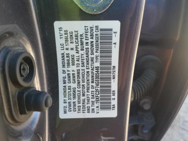 2016 HONDA CIVIC EX - 19XFC2F74GE005446