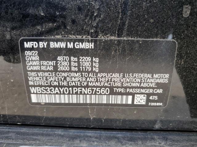 2023 BMW M3 COMPETI - WBS33AY01PFN67560