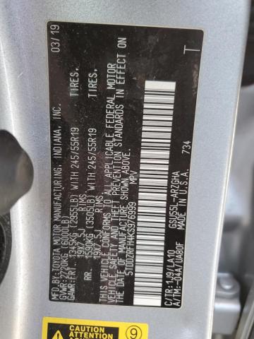 2019 TOYOTA HIGHLANDER - 5TDDZRFH4KS976999