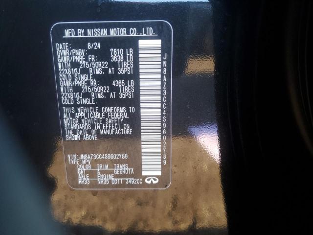 2025 INFINITI QX80 AUTOG JN8AZ3CC4S9602789